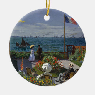 Claude Monet - The Garden at Sainte Adresse Art Ceramic Ornament