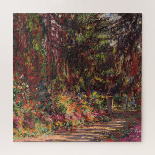 Claude Monet   The Garden Path at Giverny Jigsaw Puzzle
