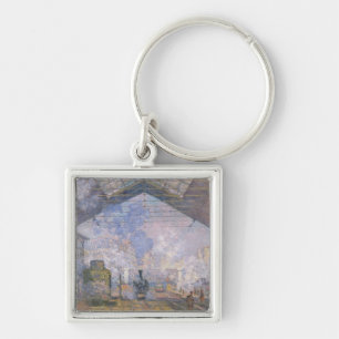 Claude Monet   The Gare St. Lazare, 1877 Key Ring