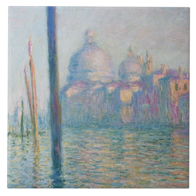 Claude Monet - The Grand Canal Ceramic Tile (Front)
