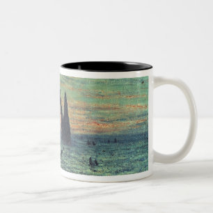 Claude Monet   The Hollow Needle at Etretat, 1883 Two-Tone Coffee Mug