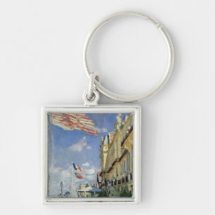 Claude Monet   The Hotel des Roches Noires Key Ring