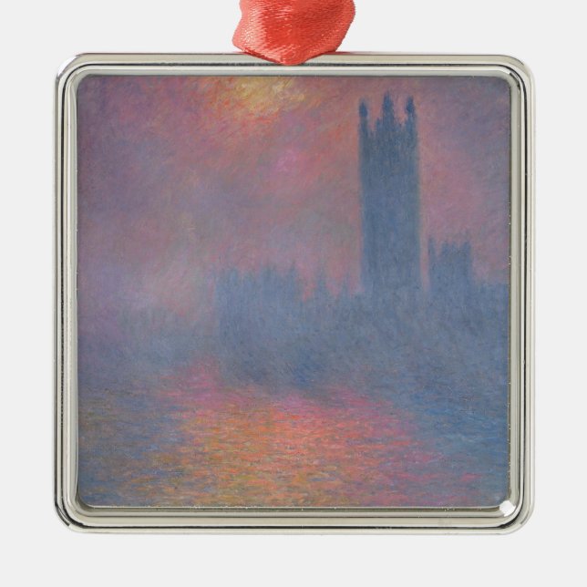 Claude Monet | The Houses of Parliament, London Metal Ornament (Front)
