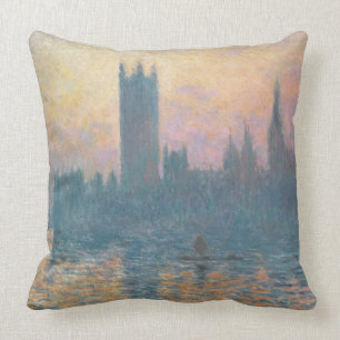 Claude Monet   The Houses of Parliament, Sunset Cushion
