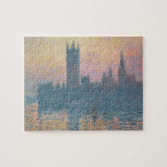 Claude Monet | The Houses of Parliament, Sunset Jigsaw Puzzle (Horizontal)