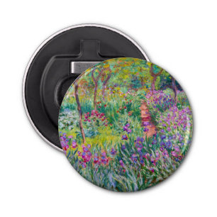 Claude Monet - The Iris Garden at Giverny Bottle Opener