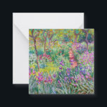 Claude Monet - The Iris Garden at Giverny Card<br><div class="desc">The Iris Garden at Giverny / The Artist's Garden at Giverny - Claude Monet,  1899-1900</div>