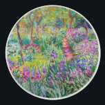Claude Monet - The Iris Garden at Giverny Ceramic Knob<br><div class="desc">The Iris Garden at Giverny / The Artist's Garden at Giverny - Claude Monet,  1899-1900</div>