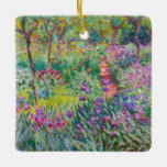 Claude Monet - The Iris Garden at Giverny Ceramic Ornament<br><div class="desc">The Iris Garden at Giverny / The Artist's Garden at Giverny - Claude Monet,  1899-1900</div>
