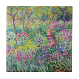 Claude Monet - The Iris Garden at Giverny Ceramic Tile