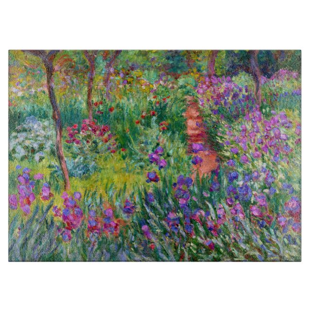Claude Monet: The Iris Garden at Giverny Cutting Board (Front)