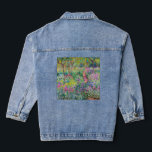 Claude Monet - The Iris Garden at Giverny Denim Jacket<br><div class="desc">The Iris Garden at Giverny / The Artist's Garden at Giverny - Claude Monet,  1899-1900</div>