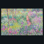 Claude Monet - The Iris Garden at Giverny Fabric<br><div class="desc">The Iris Garden at Giverny / The Artist's Garden at Giverny - Claude Monet,  1899-1900</div>