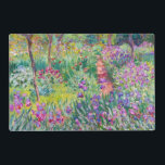 Claude Monet - The Iris Garden at Giverny Laminated Place Mat<br><div class="desc">The Iris Garden at Giverny / The Artist's Garden at Giverny - Claude Monet,  1899-1900</div>