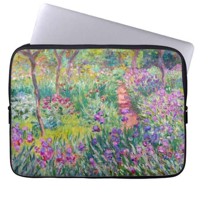 Claude Monet - The Iris Garden at Giverny Laptop Sleeve (Front)
