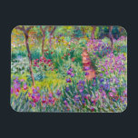 Claude Monet - The Iris Garden at Giverny Magnet<br><div class="desc">The Iris Garden at Giverny / The Artist's Garden at Giverny - Claude Monet,  1899-1900</div>