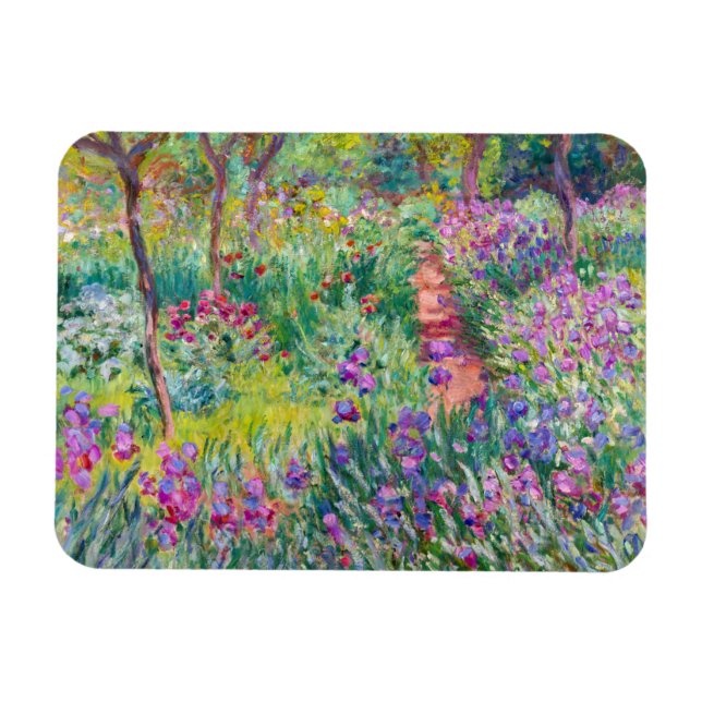 Claude Monet - The Iris Garden at Giverny Magnet (Horizontal)