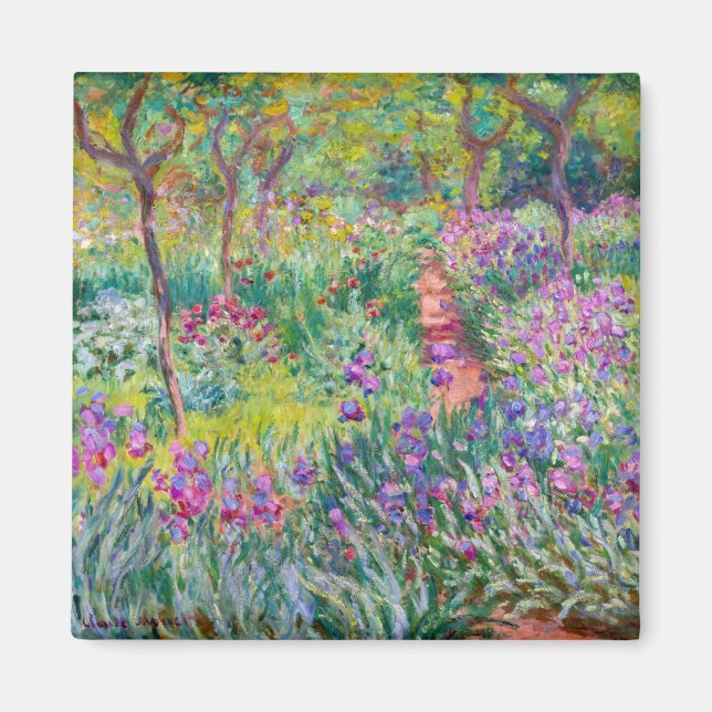 Claude Monet - The Iris Garden at Giverny Magnet (Front)