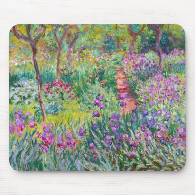 Claude Monet - The Iris Garden at Giverny Mouse Pad (Front)