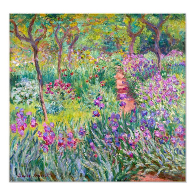 Claude Monet - The Iris Garden at Giverny Photo Print (Front)
