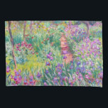 Claude Monet - The Iris Garden at Giverny Pillowcase<br><div class="desc">The Iris Garden at Giverny / The Artist's Garden at Giverny - Claude Monet,  1899-1900</div>
