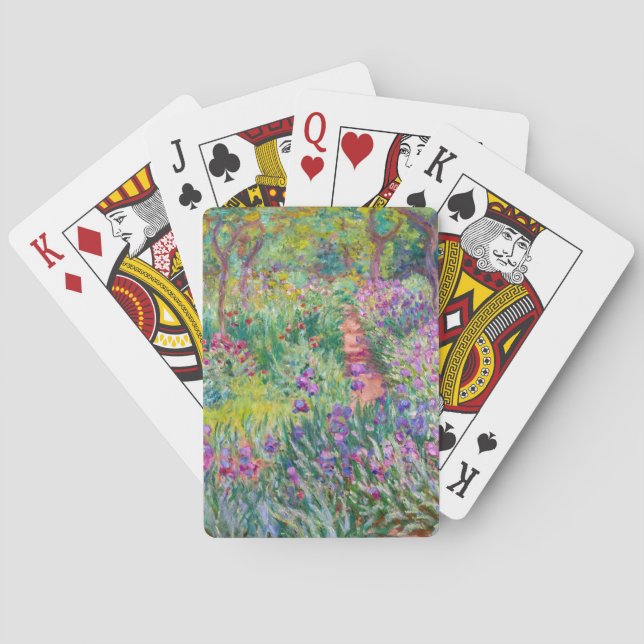 Claude Monet - The Iris Garden at Giverny Playing Cards (Back)