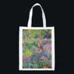 Claude Monet - The Iris Garden at Giverny Reusable Grocery Bag<br><div class="desc">The Iris Garden at Giverny / The Artist's Garden at Giverny - Claude Monet,  1899-1900</div>