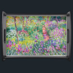 Claude Monet - The Iris Garden at Giverny Serving Tray<br><div class="desc">The Iris Garden at Giverny / The Artist's Garden at Giverny - Claude Monet,  1899-1900</div>