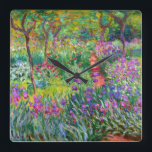 Claude Monet: The Iris Garden at Giverny Square Wall Clock<br><div class="desc">A colourful classic wall clock featuring the iris garden at Giverny,  painted by the French impressionist painter Claude Monet. 






com</div>