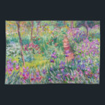 Claude Monet - The Iris Garden at Giverny Tea Towel<br><div class="desc">The Iris Garden at Giverny / The Artist's Garden at Giverny - Claude Monet,  1899-1900</div>