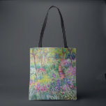 Claude Monet - The Iris Garden at Giverny Tote Bag<br><div class="desc">The Iris Garden at Giverny / The Artist's Garden at Giverny - Claude Monet,  1899-1900</div>