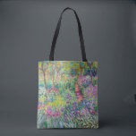 Claude Monet - The Iris Garden at Giverny Tote Bag<br><div class="desc">The Iris Garden at Giverny / The Artist's Garden at Giverny - Claude Monet,  1899-1900</div>