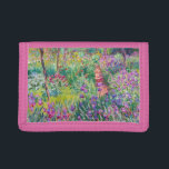 Claude Monet - The Iris Garden at Giverny Trifold Wallet<br><div class="desc">The Iris Garden at Giverny / The Artist's Garden at Giverny - Claude Monet,  1899-1900</div>