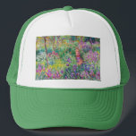 Claude Monet - The Iris Garden at Giverny Trucker Hat<br><div class="desc">The Iris Garden at Giverny / The Artist's Garden at Giverny - Claude Monet,  1899-1900</div>