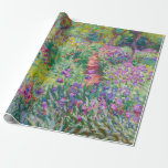 Claude Monet - The Iris Garden at Giverny Wrapping Paper<br><div class="desc">The Iris Garden at Giverny / The Artist's Garden at Giverny - Claude Monet,  1899-1900</div>