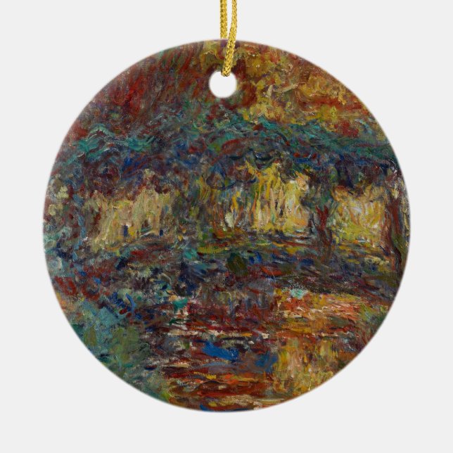 Claude Monet | The Japanese Bridge Ceramic Ornament (Front)