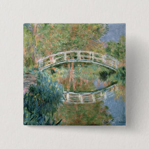 Claude Monet The Japanese Bridge, Giverny 15 Cm Square Badge