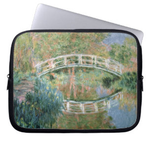 Claude Monet The Japanese Bridge, Giverny Laptop Sleeve