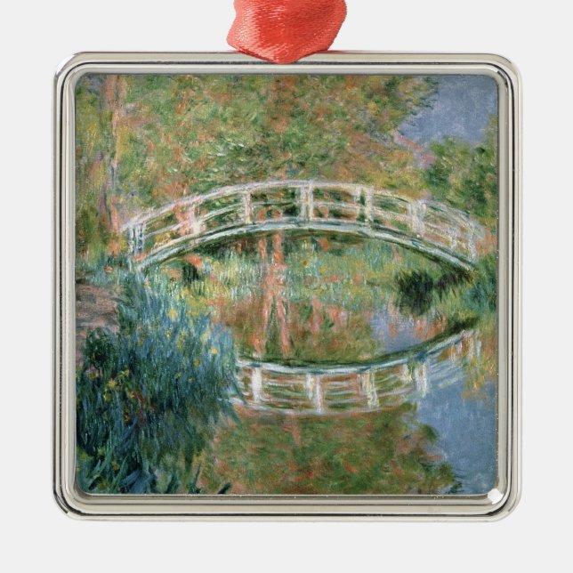 Claude Monet | The Japanese Bridge, Giverny Metal Ornament (Front)