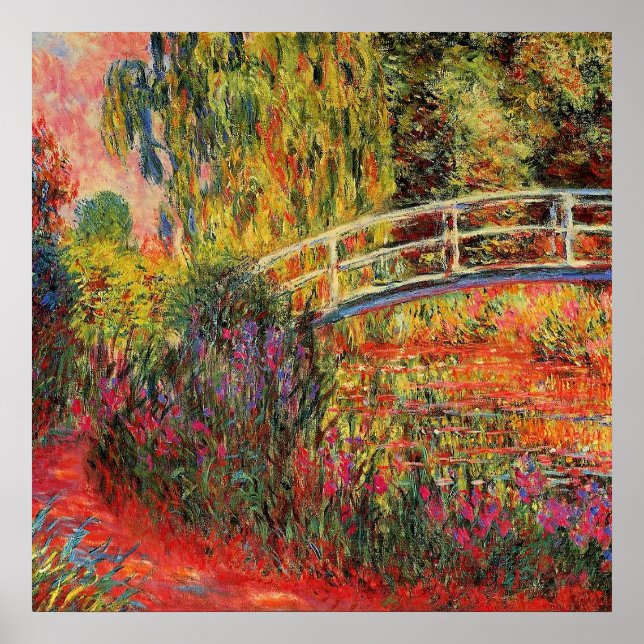Claude Monet, The Japanese Bridge, Poster (Front)