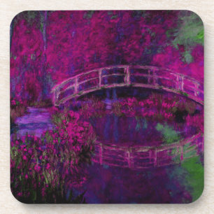 Claude Monet The Japanese Bridge purple Coaster