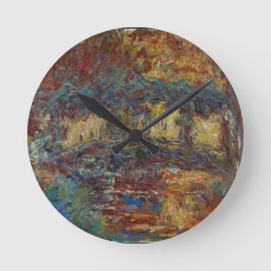 Claude Monet The Japanese Bridge Round Clock