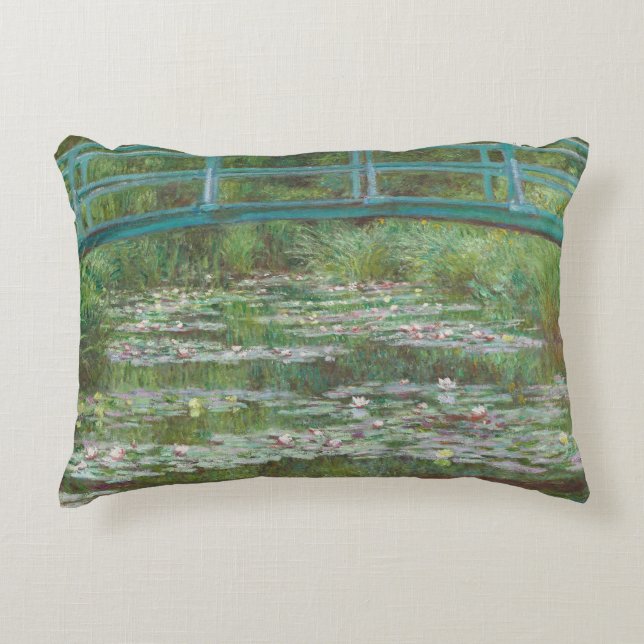 Claude Monet | The Japanese Footbridge, 1899 Decorative Cushion (Front)