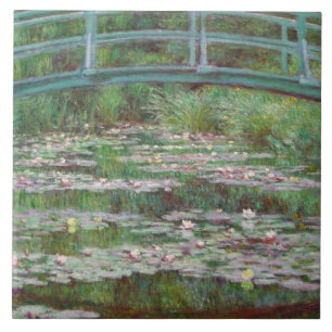 Claude Monet - The Japanese Footbridge Ceramic Tile