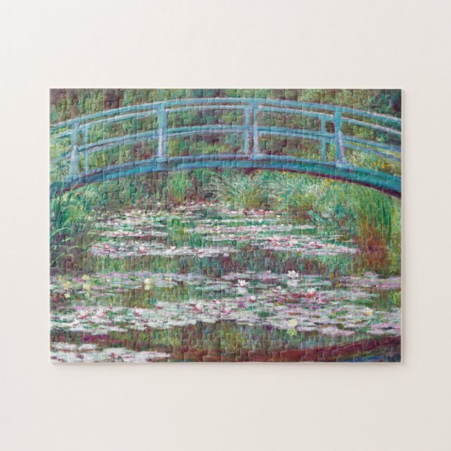 Claude Monet The Japanese Footbridge Jigsaw Puzzle (Horizontal)