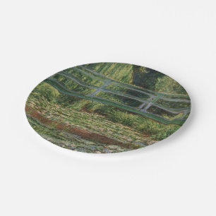 Claude Monet - The Japanese Footbridge Paper Plate