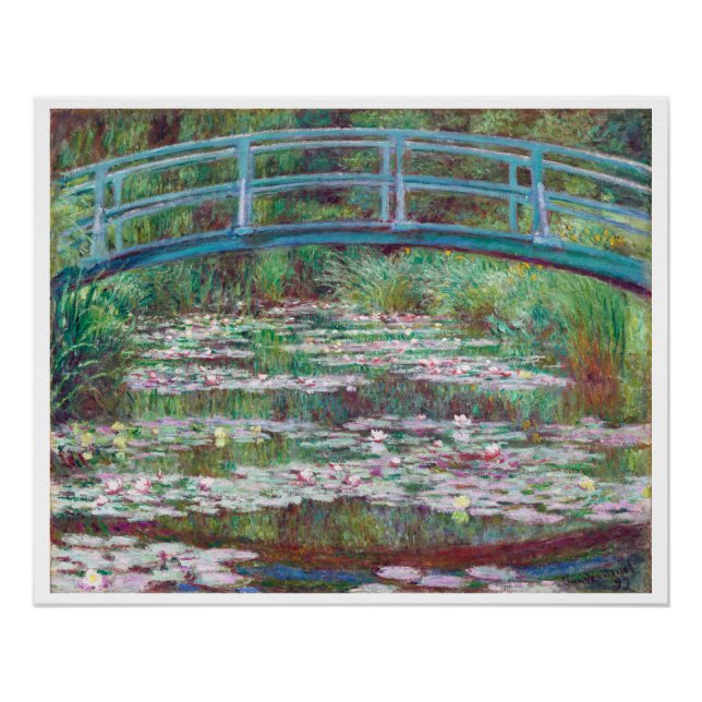 Claude Monet The Japanese Footbridge Poster (Front)