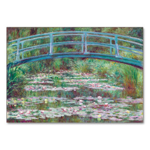 Claude Monet The Japanese Footbridge Table Number