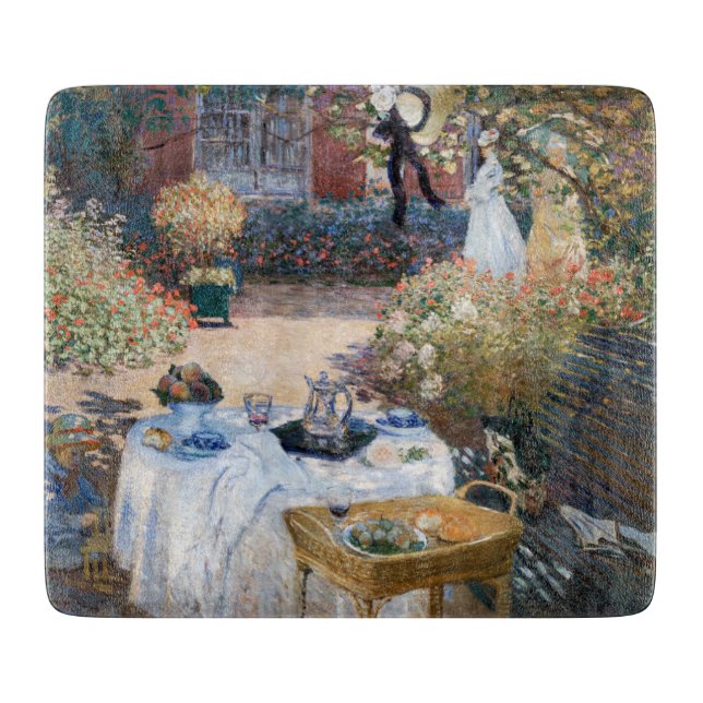 Claude Monet - The Luncheon, decorative panel Cutting Board (Front)