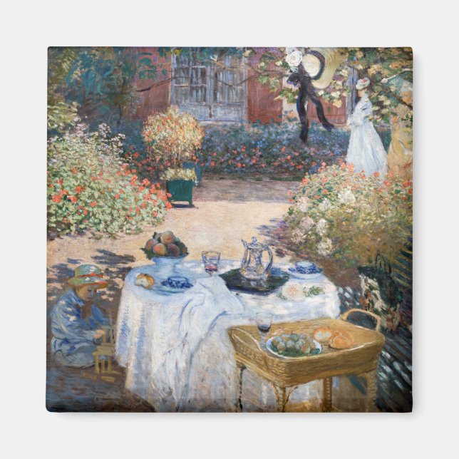 Claude Monet - The Luncheon, decorative panel Magnet (Front)